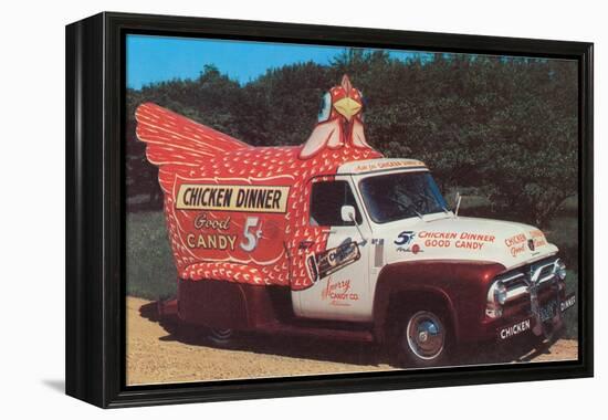 Chicken Truck-null-Framed Stretched Canvas