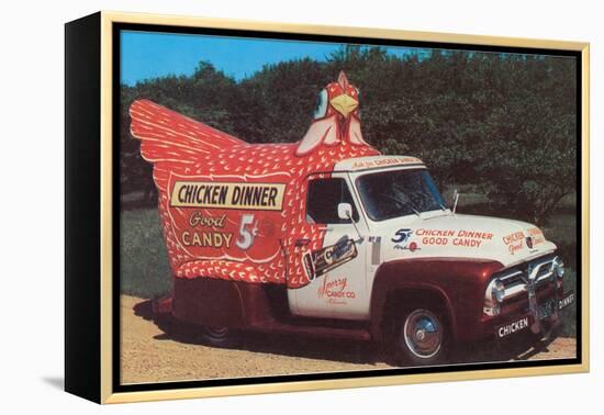 Chicken Truck-null-Framed Stretched Canvas