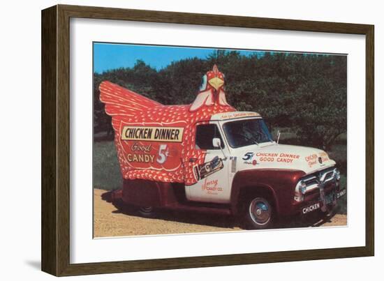 Chicken Truck-null-Framed Premium Giclee Print