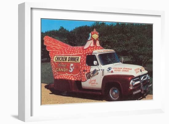 Chicken Truck-null-Framed Premium Giclee Print