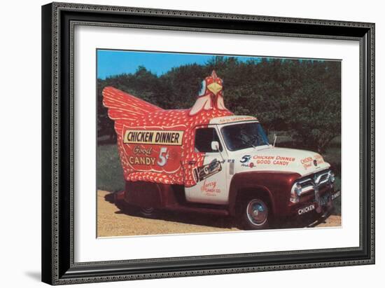 Chicken Truck-null-Framed Premium Giclee Print