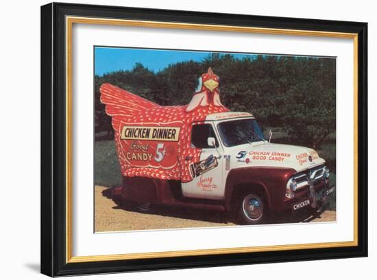 Chicken Truck-null-Framed Premium Giclee Print