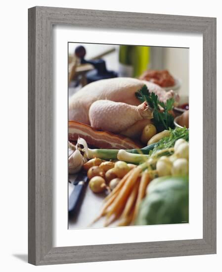 Chicken with Bacon and Vegetables-Debi Treloar-Framed Photographic Print