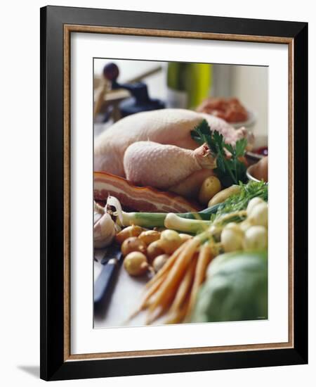 Chicken with Bacon and Vegetables-Debi Treloar-Framed Photographic Print