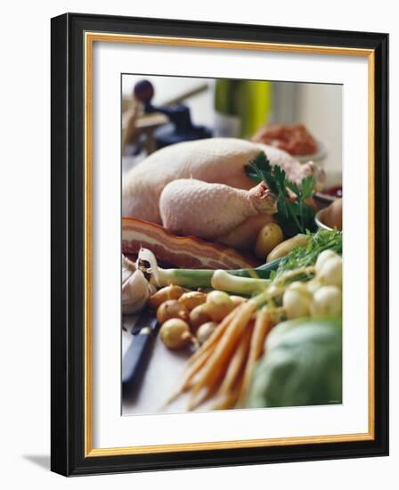 Chicken with Bacon and Vegetables-Debi Treloar-Framed Photographic Print