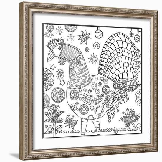 Chicken Yellow CB-Jill Mayberg-Framed Giclee Print