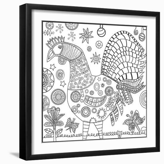 Chicken Yellow CB-Jill Mayberg-Framed Giclee Print