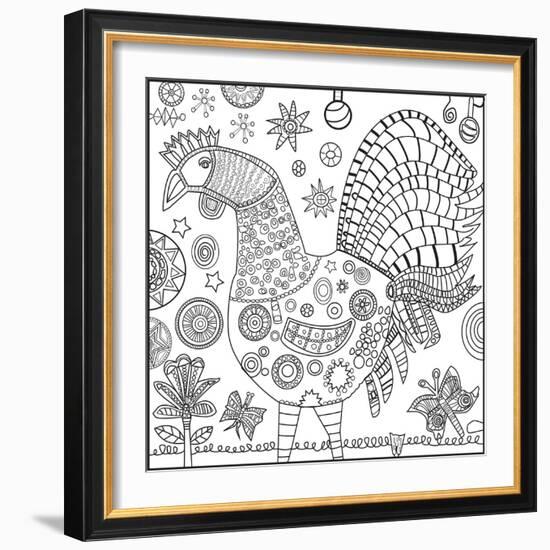 Chicken Yellow CB-Jill Mayberg-Framed Giclee Print