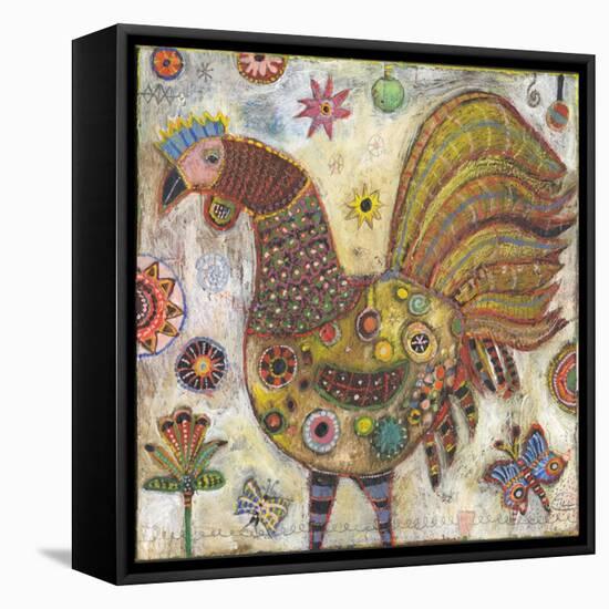 Chicken Yellow Color-Jill Mayberg-Framed Premier Image Canvas