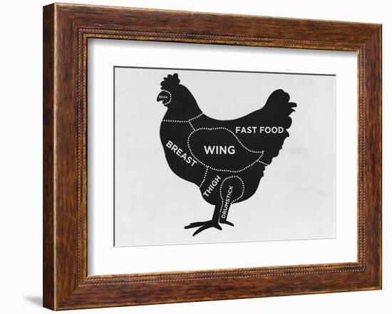 Chicken-null-Framed Art Print