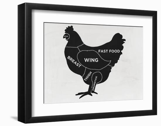 Chicken-null-Framed Art Print