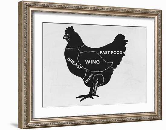 Chicken-null-Framed Giclee Print