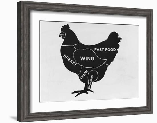 Chicken-null-Framed Giclee Print