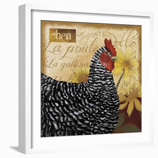 Chicken-Fiona Stokes-Gilbert-Framed Giclee Print