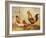 Chickens Feeding, 1920-Walter Hunt-Framed Giclee Print