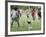 Chickens Run to Avoid a Soccer Game Played by Children from Lolovoli Village on the Island of Ambae-null-Framed Photographic Print