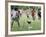 Chickens Run to Avoid a Soccer Game Played by Children from Lolovoli Village on the Island of Ambae-null-Framed Photographic Print