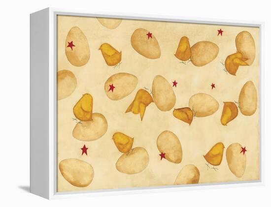 Chicks and Eggs-Dan Dipaolo-Framed Stretched Canvas