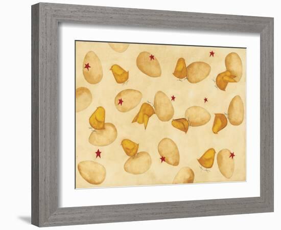 Chicks and Eggs-Dan Dipaolo-Framed Art Print