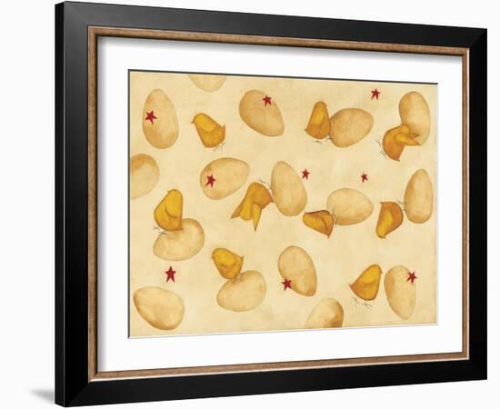 Chicks and Eggs-Dan Dipaolo-Framed Art Print