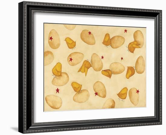 Chicks and Eggs-Dan Dipaolo-Framed Art Print