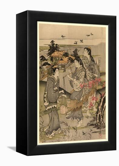 Chidori No Tamagawa-Kubo Shunman-Framed Premier Image Canvas