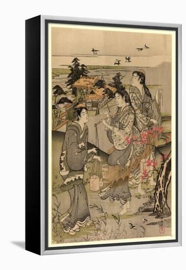 Chidori No Tamagawa-Kubo Shunman-Framed Premier Image Canvas