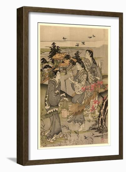 Chidori No Tamagawa-Kubo Shunman-Framed Giclee Print