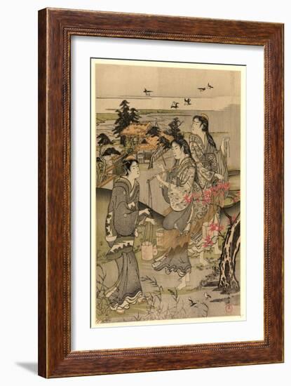 Chidori No Tamagawa-Kubo Shunman-Framed Giclee Print