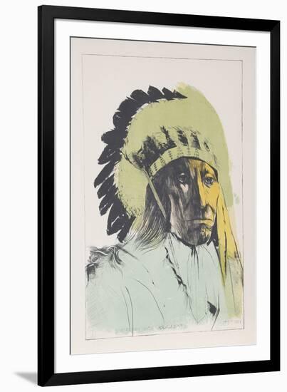 Chief American Horse - Oglalla Sioux-Leonard Baskin-Framed Limited Edition