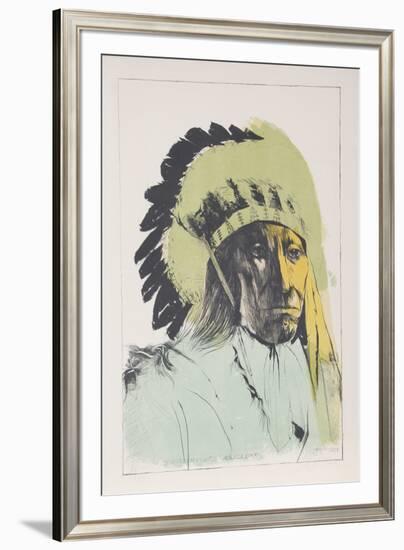 Chief American Horse - Oglalla Sioux-Leonard Baskin-Framed Limited Edition