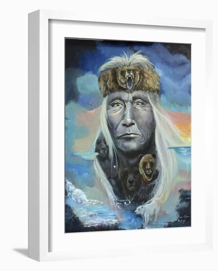 Chief Bear-Sue Clyne-Framed Giclee Print