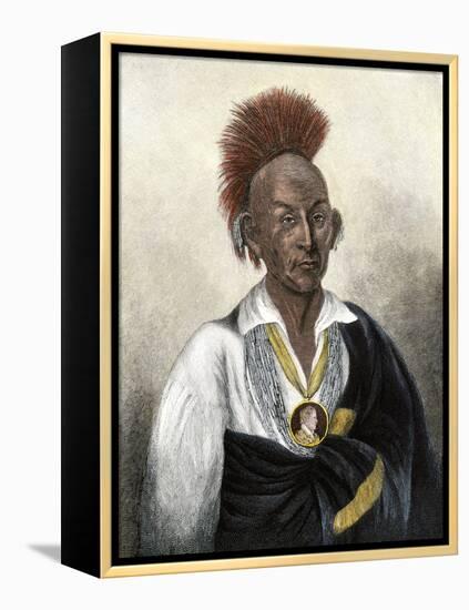 Chief Black Hawk-null-Framed Premier Image Canvas