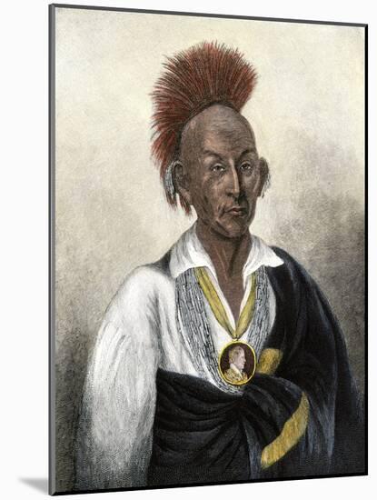 Chief Black Hawk-null-Mounted Giclee Print