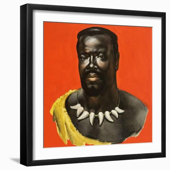 Chief Cetewayo of the Zulus-James Edwin Mcconnell-Framed Giclee Print
