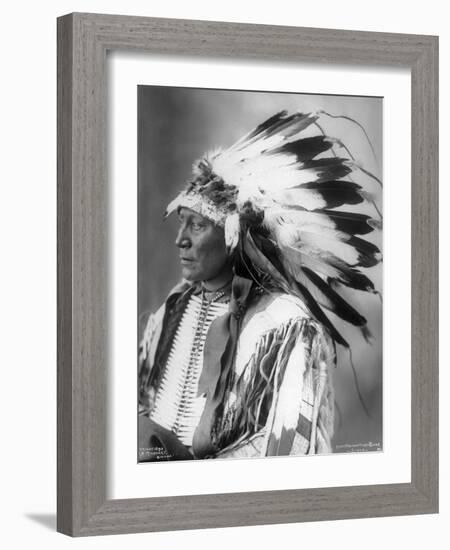 Chief Hollow Horn Bear, Sioux, 1898-Frank A. Rinehart-Framed Photographic Print