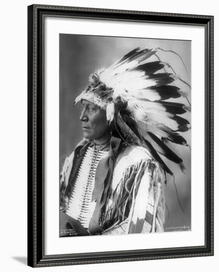 Chief Hollow Horn Bear, Sioux, 1898-Frank A. Rinehart-Framed Photographic Print