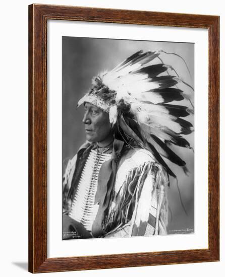 Chief Hollow Horn Bear, Sioux, 1898-Frank A. Rinehart-Framed Photographic Print