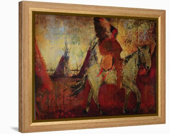 Chief I-Sokol Hohne-Framed Stretched Canvas