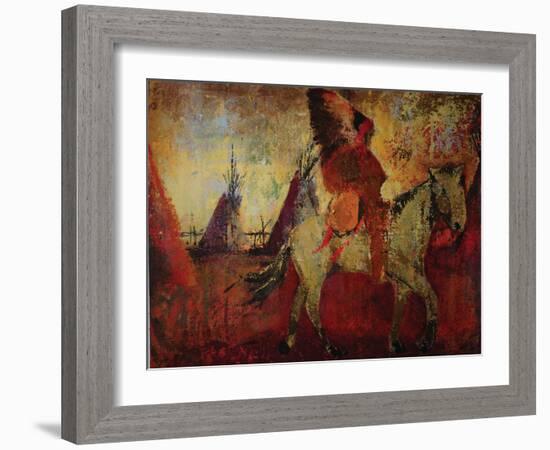 Chief I-Sokol Hohne-Framed Art Print