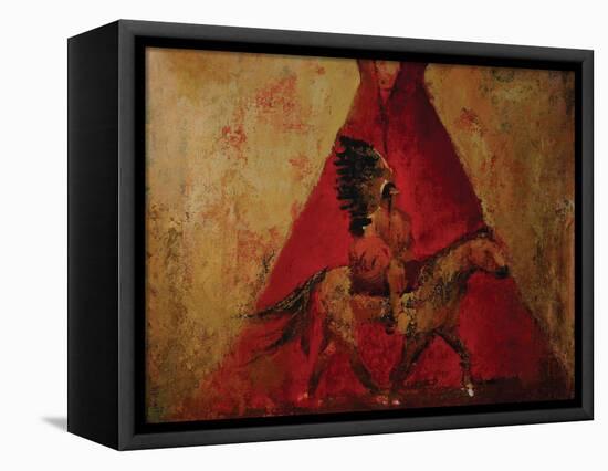 Chief II-Sokol Hohne-Framed Stretched Canvas