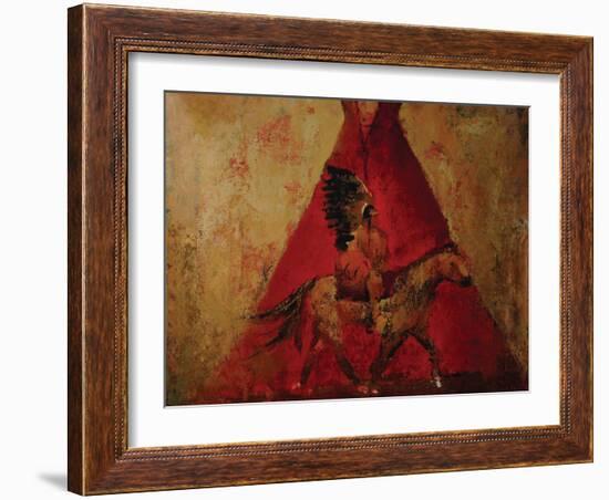 Chief II-Sokol Hohne-Framed Art Print