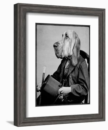 Chief Inspector Houndsbury-Grand Ole Bestiary-Framed Art Print