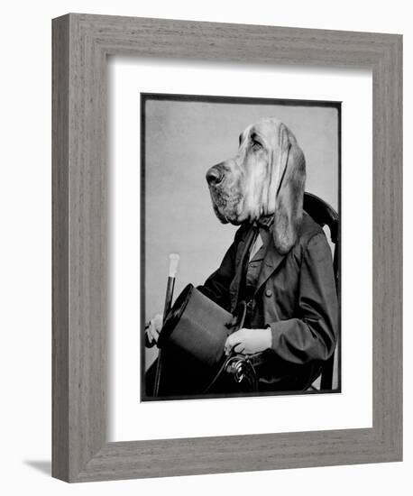 Chief Inspector Houndsbury-Grand Ole Bestiary-Framed Art Print