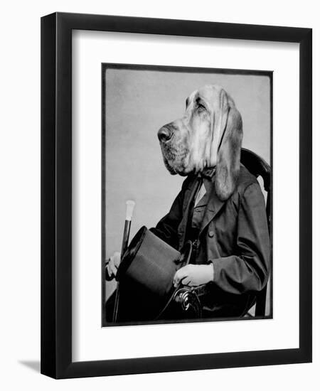 Chief Inspector Houndsbury-Grand Ole Bestiary-Framed Art Print