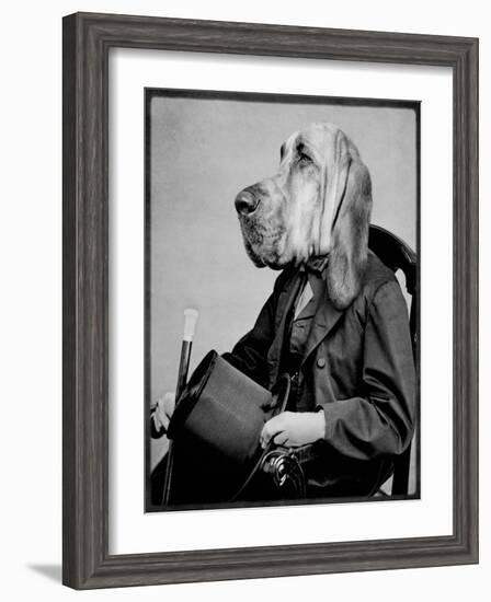 Chief Inspector Houndsbury-Grand Ole Bestiary-Framed Art Print