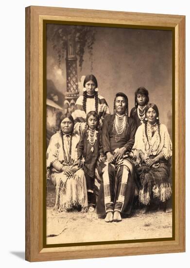 Chief Joseph and Family Members, Circa 1877-F.M. Sargent-Framed Premier Image Canvas