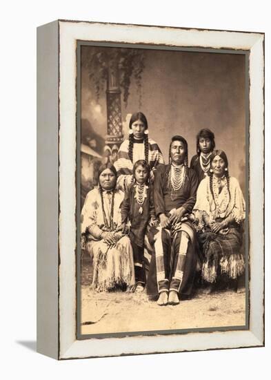 Chief Joseph and Family Members, Circa 1877-F.M. Sargent-Framed Premier Image Canvas