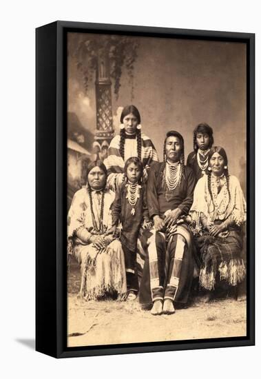 Chief Joseph and Family Members, Circa 1877-F.M. Sargent-Framed Premier Image Canvas