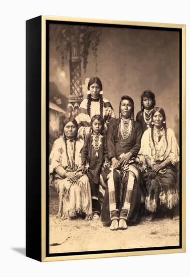 Chief Joseph and Family Members, Circa 1877-F.M. Sargent-Framed Premier Image Canvas